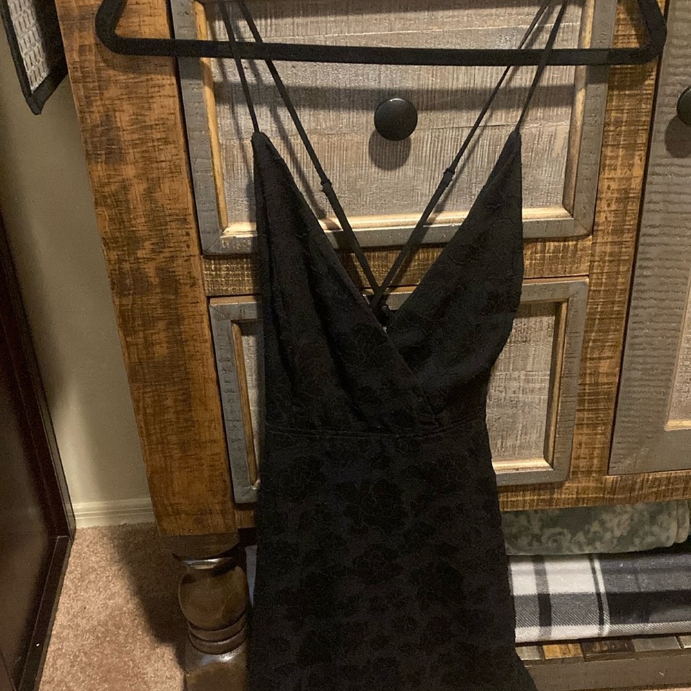 Black rose dress